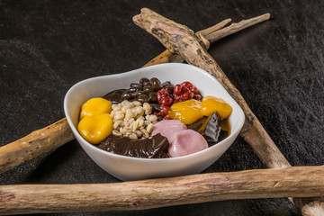 台湾の漢方黒ゼリー　Licorice black jelly Taiwanese dessert