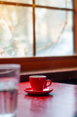 Red Espresso coffee cup