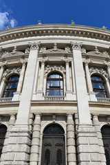 Wien - Burgtheater, Seitenansicht