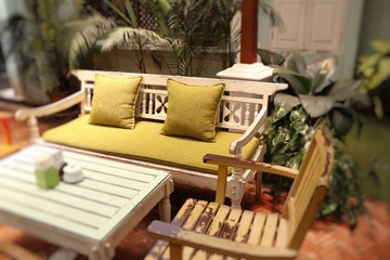 Tables and chairs in restaurants