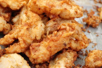 Fried chicken is delicious in street food