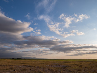 Fototapeta na wymiar Cloud formations over Eastern Africa
