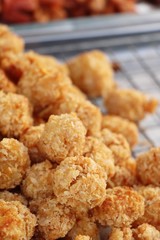 Fried chicken nuggets delicious at street food