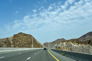 New Dubai -  Fujairah Road, Sheikh Khalifa Bin Zayed Road, Ras Al Khaimah – Fujairah, United Arab Emirates, June 4, 2019. Around 40 minutes make shorter Dubai to Fujairah.