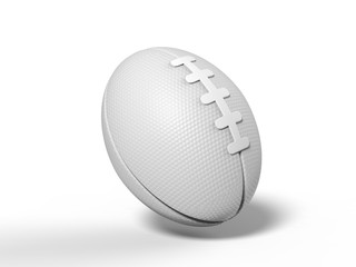 Blank football stress ball for branding and mock up. 3d render illustration.