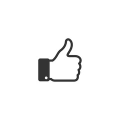 like icon vector. Thumbs up icons. social media symbol. Like icon. Thumbs up