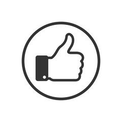 like icon vector. Thumbs up icons. social media symbol. Like icon. Thumbs up