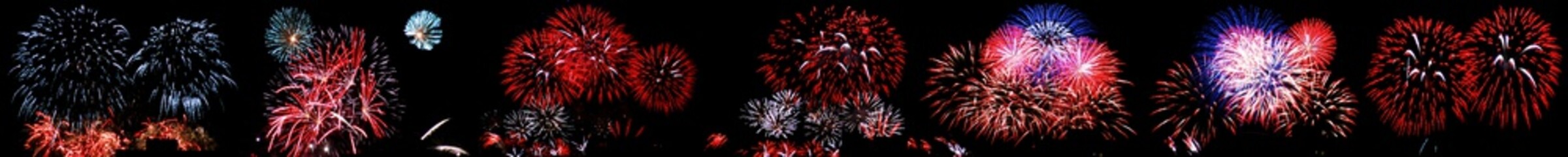 Berlin panoramic fireworks, Germany