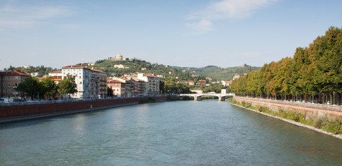 Fiume Adige Verona Italy