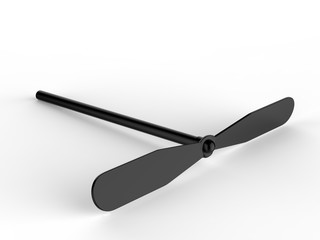 Blank Promotional Spinning Dragonfly For Branding And mock up. 3d render illustration.
