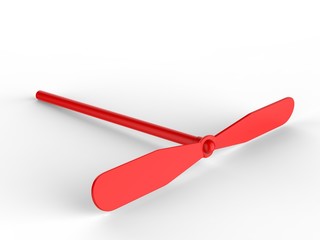 Blank Promotional Spinning Dragonfly For Branding And mock up. 3d render illustration.