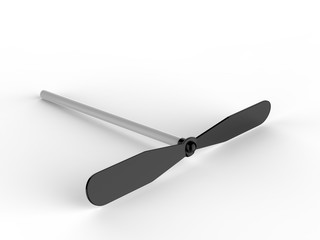 Fototapeta premium Blank Promotional Spinning Dragonfly For Branding And mock up. 3d render illustration.