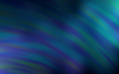 Fototapeta premium Dark BLUE vector template with curved lines.