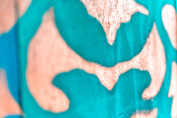 Gold and Turquoise Abstract