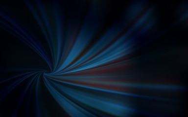 Dark BLUE vector blurred bright template.