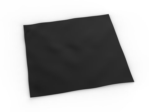 Blank headband or bandana for branding mockup. 3d render illustration.