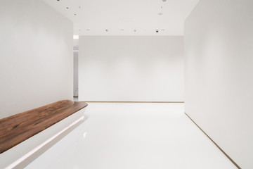 Interior space and empty floor tiles