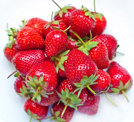Fresh ripe strawberries background