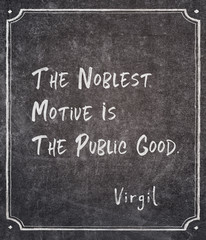 noblest motive Virgil quote