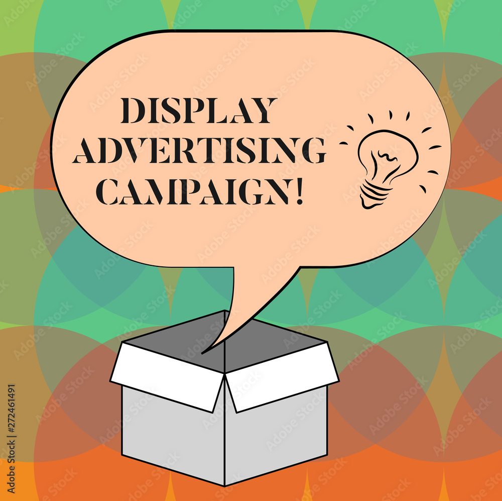 Aufkleber word writing text display advertising campaign. business concept for conveys a commercial message us