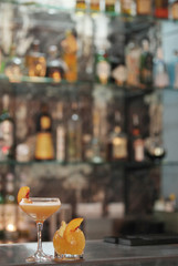 drinks on the bar