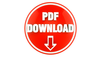 3d render. PDF icon 3d concept