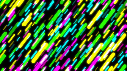 Abstract Pop Colorful Glow Lines