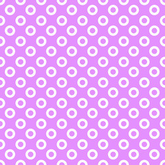 Seamless Pink Dot Pattern vector illustration.