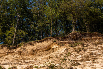 Abbruch der Steilküste bei Göhren auf Rügen