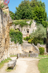SAINT-EMILION (Gironde, France), vestiges du château médiéval	