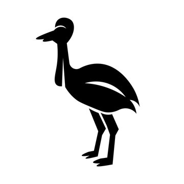 recommend clip art: Cassowary Icon Vector