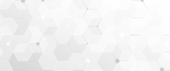 Abstract geometric white and gray futuristic background