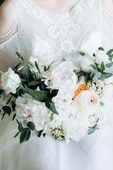 Wedding flowers. Wedding bouquet.