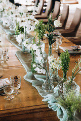 Wedding table setting and decoration