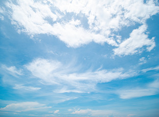 Blue sky background with clouds, background sky
