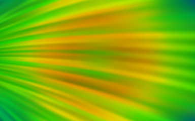 Light Green, Yellow vector background with bent lines.