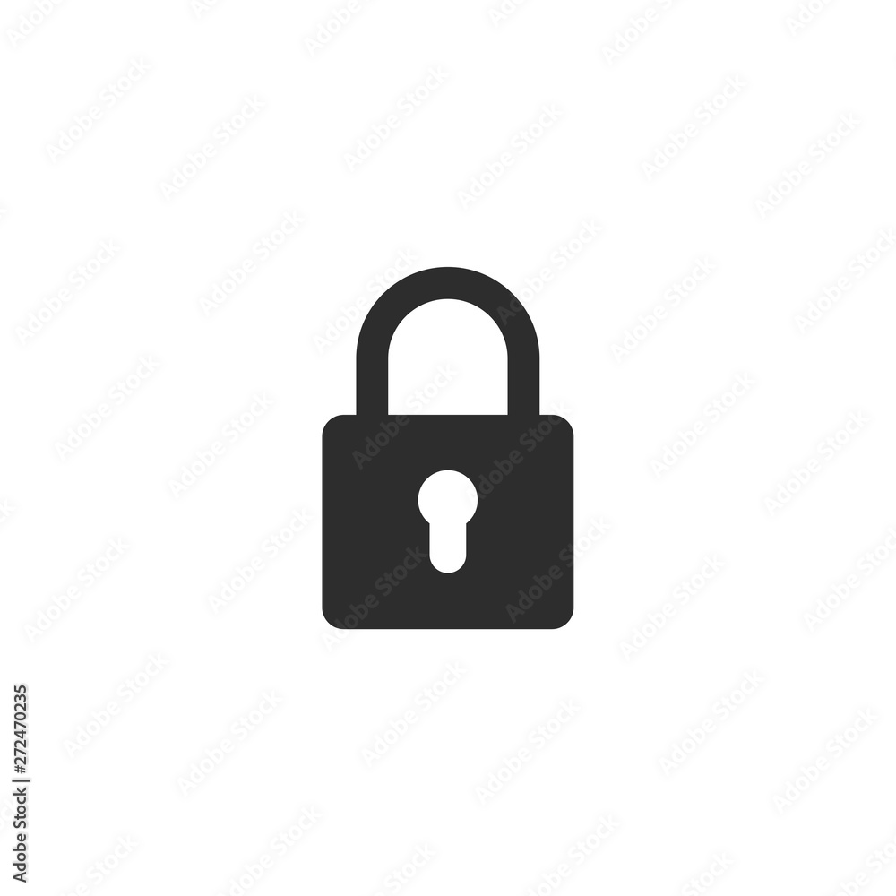 Poster lock icon vector. encryption icon. lock icon in trendy flat style isolated. security symbol logo des