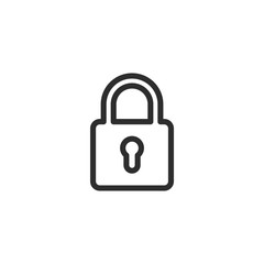 Lock icon vector. Encryption icon. Lock Icon in trendy flat style isolated. Security symbol logo design inspiration