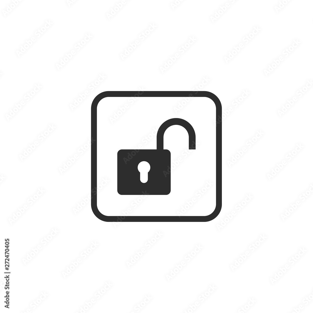 Aufkleber Lock icon vector. Encryption icon. Lock Icon in trendy flat style isolated. Security symbol logo design inspiration