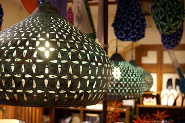interior antique illumination ceiling Asian style