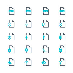 Universal file icon set 