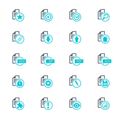 Universal file icon set 