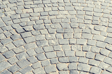 Circular element of old pavement
