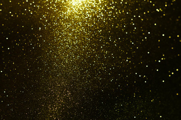 gold and white glitter abstract bokeh background Christmas	