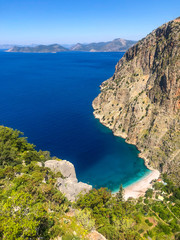 Fototapeta premium Butterfly Valley is a valley in Fethiye district of Muğla Province, southwestern Turkey, which is home to diverse butterfly species.