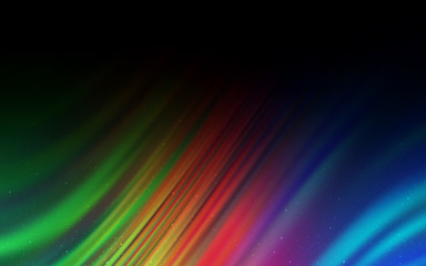 Dark Multicolor vector background with astronomical stars.