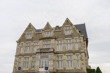 University, Palacio de la Magdalena in the city of Santander, north of Spain. Building of eclectic architecture and English influence next to the Cantabrian Sea