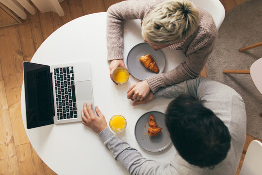 Couple spending time together indoor