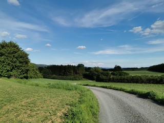 Himmel mit Feldweg