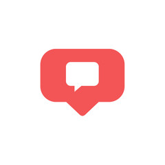 Naklejka premium Social media notifications icons .Flat design social network rating icons